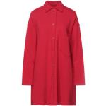 Cappotti classici classici rossi XS di cotone tinta unita per l'estate manica lunga per Donna Ottod'ame 