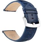 Cinturini orologi eleganti blu per Donna con cinturino in pelle 