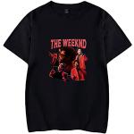 OUHZNUX T-Shirt The Weeknd Classic Character T-Shirt Rapper Stampato da Donna Pullover Shirt Manica Corta in Cotone per Bambini Hip-Hop Trend T-Shirt Xs-4Xl