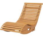 Sedie ergonomiche in legno di abete Outsunny 
