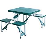 Tavolini verdi in alluminio pieghevoli Outsunny 
