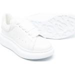 Sneakers stringate larghezza E bianche numero 31 taglie comode di gomma con paillettes con stringhe per Donna Alexander McQueen 