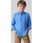 Camicie azzurre di lino tinta unita per bambino OVS di OVS 