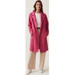 Cappotti lunghi rosa XL in poliestere per Donna 