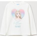 T-shirt manica lunga bianche di cotone con glitter manica lunga per bambina OVS Frozen di OVS 