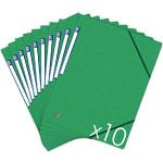Cartelline verdi in cartone con cartoncino Oxford 