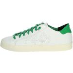 P448 Sneaker John in Pelle Bianco - Verde S23JOHN-M.Poncho-G| Taglia 41