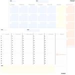 PACKLIST Planner Mensile Scrivania - Planning da Tavolo A4, 25