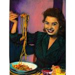 Wee Blue Coo Painting Portrait Sophia Loren Movie