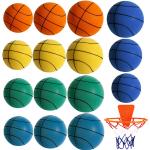 Palloni arancioni in similpelle da basket per bambini 