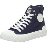 Sneakers alte larghezza E casual blu navy numero 39 di gomma per Uomo PALLADIUM 