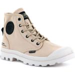 Sneakers alte larghezza E beige numero 43 di cotone Bio per Uomo PALLADIUM Pampa 
