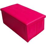 Pouf fucsia in similpelle in ecopelle 