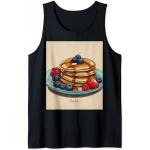 Pancakes Breakfast Club Sciroppo d'acero Mirtilli Lamponi Canotta