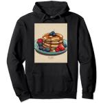 Pancakes Breakfast Club Sciroppo d'acero Mirtilli Lamponi Felpa con Cappuccio
