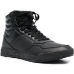 Sneakers alte larghezza A scontate nere numero 46 di gomma con stringhe antiscivolo Calvin Klein 