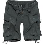 Pantaloni militari neri L di cotone mimetici traspiranti con elastico per Uomo Brandit 