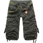 Pantaloni cargo militari verde militare taglie comode mimetici lavabili in lavatrice per l'estate per Uomo 