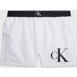 Pantaloncini bianchi M in poliestere da mare per Uomo Calvin Klein CK 
