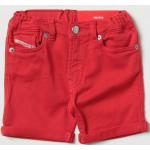 Pantaloni casual rossi di cotone a 5 tasche per Donna Diesel Denim 