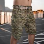 Pantaloni cargo militari neri 3 XL taglie comode di cotone mimetici traspiranti per Uomo 