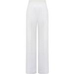 Pantaloni culotte bianchi di cotone Alberta Ferretti 