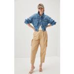 Pantaloni cargo beige per Donna ROY ROGERS 