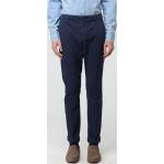 Pantaloni classici scontati blu in misto cotone per Uomo Dondup 