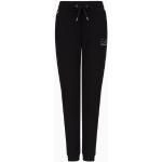 Pantaloni neri M di cotone con elastico per Donna EA7 