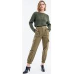 Pantaloni cargo scontati verde militare S di cotone per Donna Fracomina 
