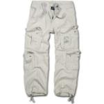 Pantaloni cargo bianchi 4 XL di cotone per Uomo Brandit 
