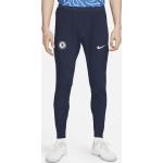 Pantaloni scontati blu XXL taglie comode in poliestere traspiranti da calcio per Uomo Nike Dri-Fit Chelsea F.C. 
