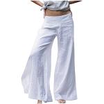 Pantaloni eleganti bianchi XL di cotone da jogging per Donna 