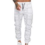 Pantaloni antipioggia business bianchi XL a quadri impermeabili per l'estate da moto per Uomo 