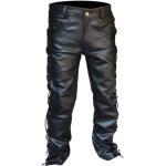 Pantaloni casual neri 3 XL taglie comode lavabili in lavatrice da moto per Uomo 