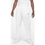 Pantaloni tuta bianchi XXL taglie comode in poliestere per Uomo Nike Tennis 