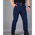 Pantaloni casual blu navy 3 XL taglie comode in poliestere impermeabili lavabili in lavatrice per la primavera da arrampicata per Uomo 