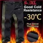Pantaloni militari neri 3 XL taglie comode di pile impermeabili lavabili in lavatrice per la primavera da arrampicata per Uomo 