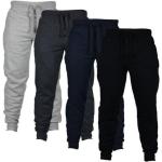 Pantaloni casual neri XXL taglie comode di cotone lavabili in lavatrice per la primavera da jogging per Uomo 