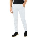 Pantaloni business bianchi XL taglie comode a quadri da jogging per Uomo Generic 