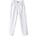 Pantaloni eleganti bianchi XL di cotone con glitter impermeabili da sci per Donna Generic 