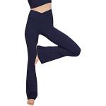 Pantaloni casual blu XL da yoga per Donna 