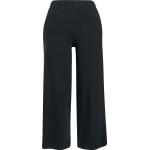 Pantaloni culotte urban neri 5 XL taglie comode di cotone per Donna Urban Classics 