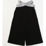 Pantaloni & Pantaloncini casual neri di cotone lavabili in lavatrice per bambini Fendi Kids 