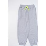 Pantaloni sportivi grigi di cotone lavabili in lavatrice per bambini Fendi Kids 