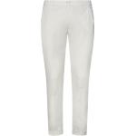 Pantaloni slim fit bianchi di cotone Dondup Gaubert 