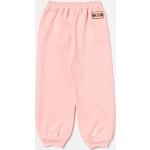 Pantaloni sportivi rosa di cotone lavabili in lavatrice per bambini Gucci 