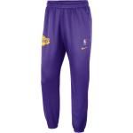 Pantaloni viola M traspiranti con elastico per Uomo Nike Dri-Fit Los Angeles Lakers 