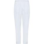 Pantaloni bianchi S di cotone con pinces Low Brand 