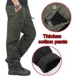 Pantaloni casual neri 3 XL taglie comode di cotone per l'autunno da lavoro per Uomo 